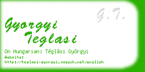 gyorgyi teglasi business card