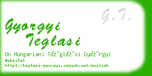 gyorgyi teglasi business card